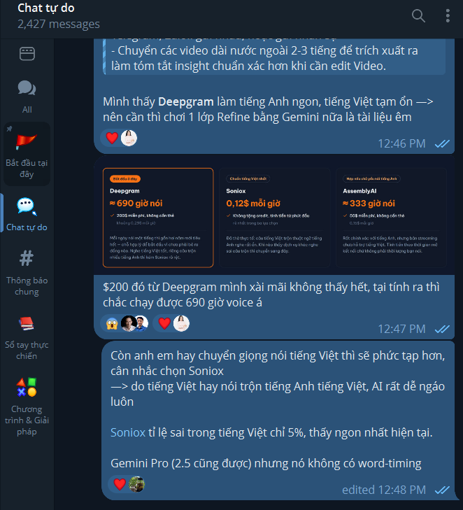 Ảnh chụp anh em trong CAAC bàn sâu chuyện chọn công cụ chuyển giọng nói sang chữ, so sánh Deepgram, Soniox và AssemblyAI cho tiếng Việt